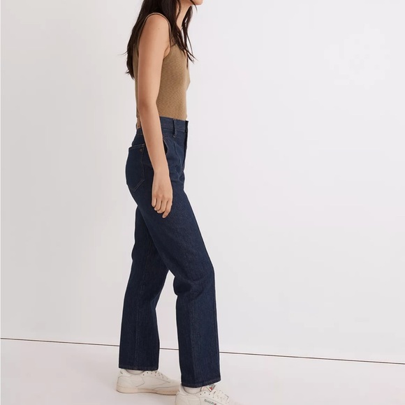 Madewell Perfect Vintage Straight Jean in Greenhaven Wash: Seamed Version - Picture 2 of 13